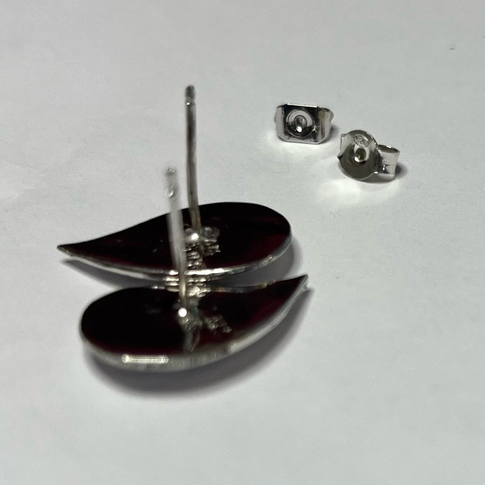 Sterling silver pierced earrings jewelry - Picture 11 of 16
